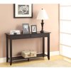 Convenience Concepts American Heritage 1 Drawer Console Table with Shelf, Black