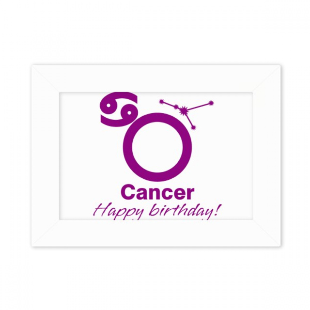 Constellation Fate Birthday Celebration Cancer Photo Mount Frame Picture Art Painting Desktop 5x7 inch