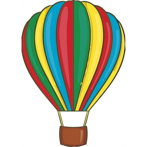 Rainbow Hot Air Ballon Kids Wall Stickers Wall Decals Peel and Stick Removable Wall Stickers for Kids Nursery Bedroom Living Room Sofa TV Background High Quality Decal Bumper Sticker Vinyl 20x10 inch