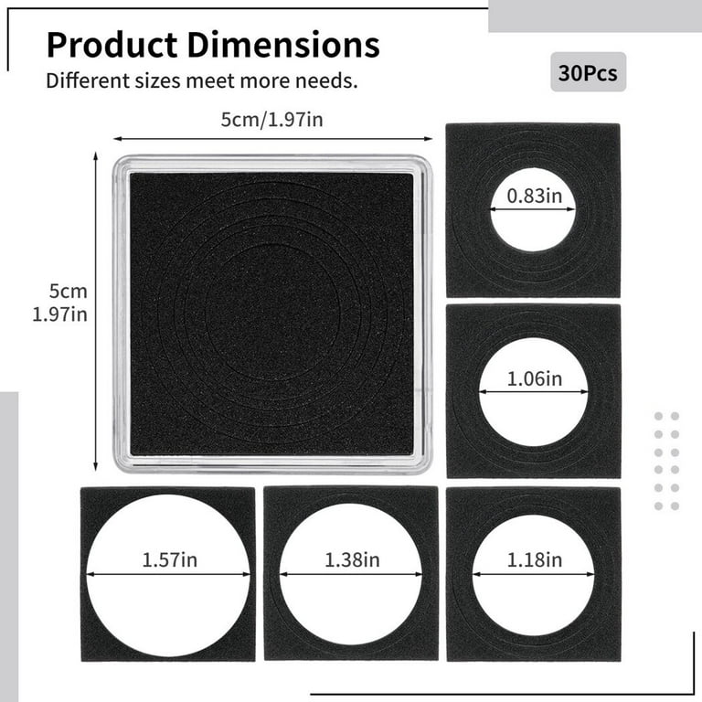 Coin Cases for Collectors Coin Display case Acrylic Silver Dollar Coin Snap  Holder 2 x 2 Inch Half Dollar Coin Holder Collectors Silver Dollar Display