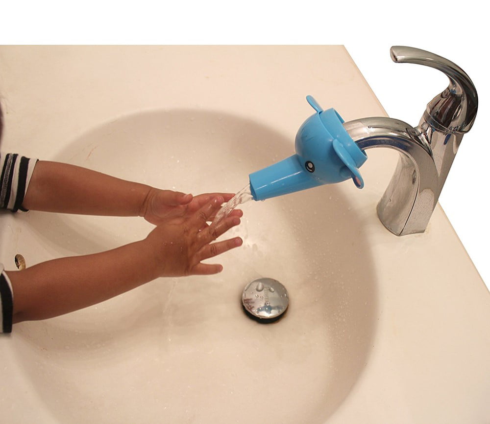 Bathroom Silicone Water Faucet Tap Sink Extender Toddler Kids Children Hand T3P1