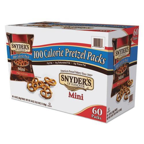 Snyder's Mini Pretzels 100 Calorie Pack, .92 oz, 60 Count