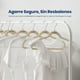 thumbnail image 3 of Ganchos de Terciopelo Premium Serenelife, Ahorradores de Espacio, Resistentes, con Gancho Metálico Giratorio de 360°, para Trajes, Pantalones y Vestidos, Marfil, Pack 30, 3 of 7