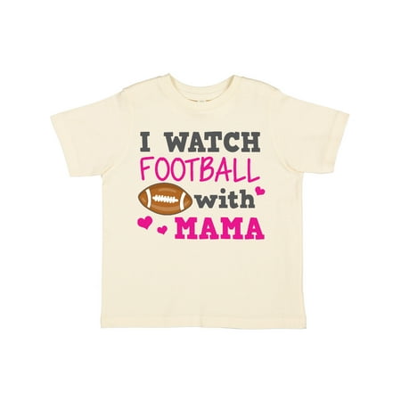 

Inktastic I Watch Football with My Mama Gift Toddler Toddler Girl T-Shirt