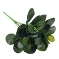 thumbnail image 3 of Uxcell Plantas de Verdura Artificial, 7 Ramilletes de Planta Verde con Hojas de Schefflera para el Hogar, Verde, 3 of 6