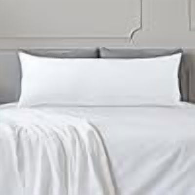 Elegant Comfort Long Full Body Pillow Insert Poly-Cotton Shell Siliconized Fiber Filling, Fluffy Soft Pregancy Bed Pillow for Adults Side Sleepers, 20 x 54