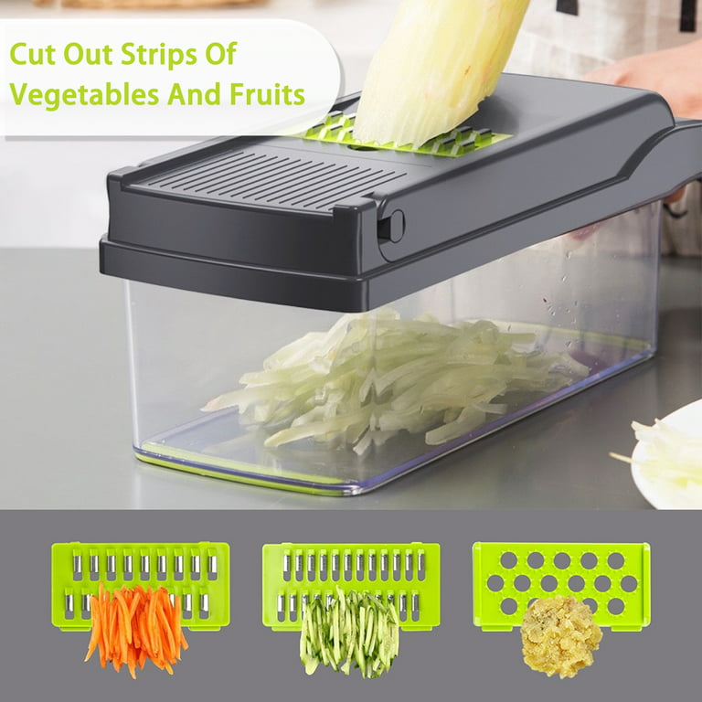 3 in1 Food Vegetable Cutter Onion Fruit Dicer Chopper Veggie Slicer Kitchen  Tool