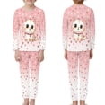 thumbnail image 3 of DISNIMO Cat Flower Pajama Set Girls 3-4 Long Sleeve Pajamas Girls 2 Piece Pj Set for Girls Fall Pjs Kids Girls Pajamas Set for Kids Sleep Wear Girls Night Wear Kids Lounge Sets Girls Soft Pjs, 3 of 7