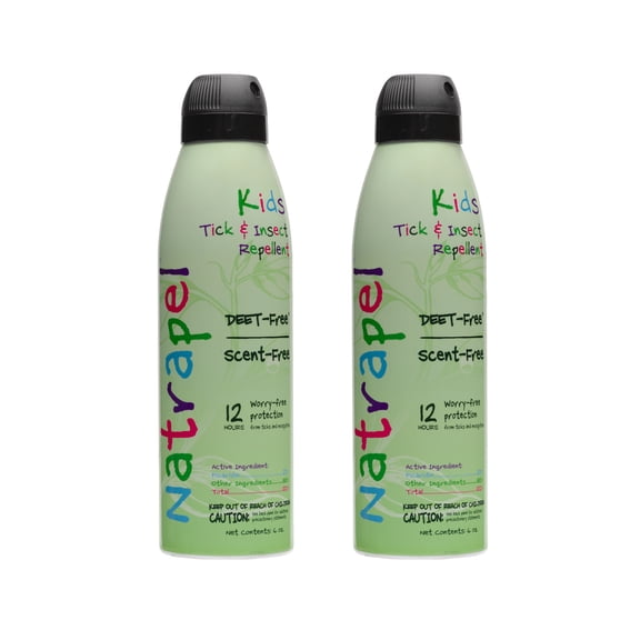 Natrapel Kids Tick & Insect Repellent - Kids Bug Spray with Picaridin - DEET-Free Insect Repellent - 12 Hour Protection - Odorless - 6 oz (2 Pack)