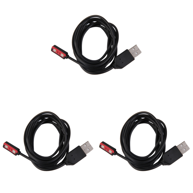 Adaptador Cargador Cable Carga USB para Reloj Acero Pebble Black
