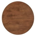 thumbnail image 3 of Modway Lina Round Wood Side Table with Tapered Pedestal Base in Walnut, 3 of 8