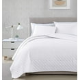 thumbnail image 1 of Chezmoi Collection Thea 3-Piece Oversized Bedspread Set, Geometric Quatrefoil Pattern Quilted Coverlet Set, 1 of 5