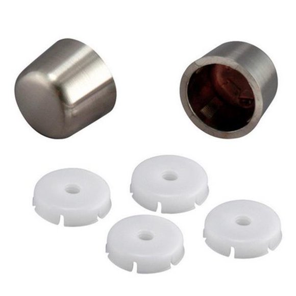 PP835-30DBNL Brushed Nickel Universal Fit Decorative Toilet Bolt Caps
