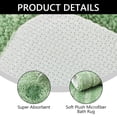 thumbnail image 6 of Tripumer Chenille Shaggy Bathroom Mat Carpet Extra Thick Soft Absorbent Rugs for Bathroom Floor Tub Shower Light Green, 6 of 7