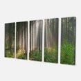 thumbnail image 2 of Green Forest in Mist Panorama - Landscape Canvas Art Print, 2 of 3