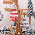 thumbnail image 4 of PENGXIANG Delicate Hanging Pendant Easy Installation Wood Wear-resistant Christmas Word Pattern for Home, 4 of 9