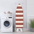 thumbnail image 4 of HELLHERO 15x54 Inch Ironing Board Cover with Elastic Edge Easy Fit Ironing Table Burgundy Cream, 4 of 6