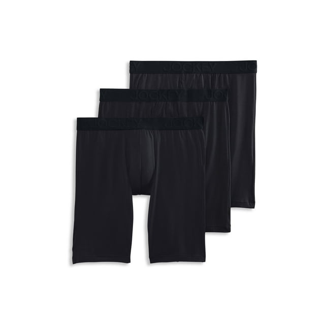 Jockey Boxeurs Longs Ultra Doux en Modal pour Hommes 9 Pouces - Lot de 3