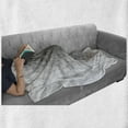 thumbnail image 6 of Outer Space Soft Flannel Fleece Blanket, Turning Tunnel Inside Endless Hole Magnetic Field Deep in the Space Digital Artwork, Cozy Plush for Indoor and Outdoor Use, 50" x 70", Grey, by Ambesonne, 6 of 6