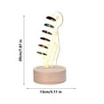 thumbnail image 3 of HOZADOIE Storage Rack Home Essentials Atmospheres Acrylic 3 D Night Light Wooden Guitar Pick Storage Stand Night Light, 3 of 6