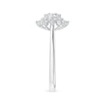 thumbnail image 3 of ANGARA Natural Classic Double Floral Halo Diamond Ring in 14K White Gold for Women (Size-4.6mm| Color-G| Clarity-VS2) | April Birthstone, Anniversary, Jewelry Gift for Women | Natural Diamond Ring, 3 of 10