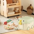 thumbnail image 4 of Toy Storage | Plastic Toy Organiser On Wheels | Kids Toy Box Storage Set Of 1 Toy Box 60L For Toy Storage On Wheels With Lid | Large Size | | L57 W38 3 Cm, 4 of 7
