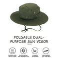 thumbnail image 4 of HaoXianJianUnisex Sun Hats for Men Women Breathable Wide Bucket Hat Chin Strap Summer Sun Protection Protection Fishing Cap for Gardening Camping Beach Outdoor Acivities, 4 of 5