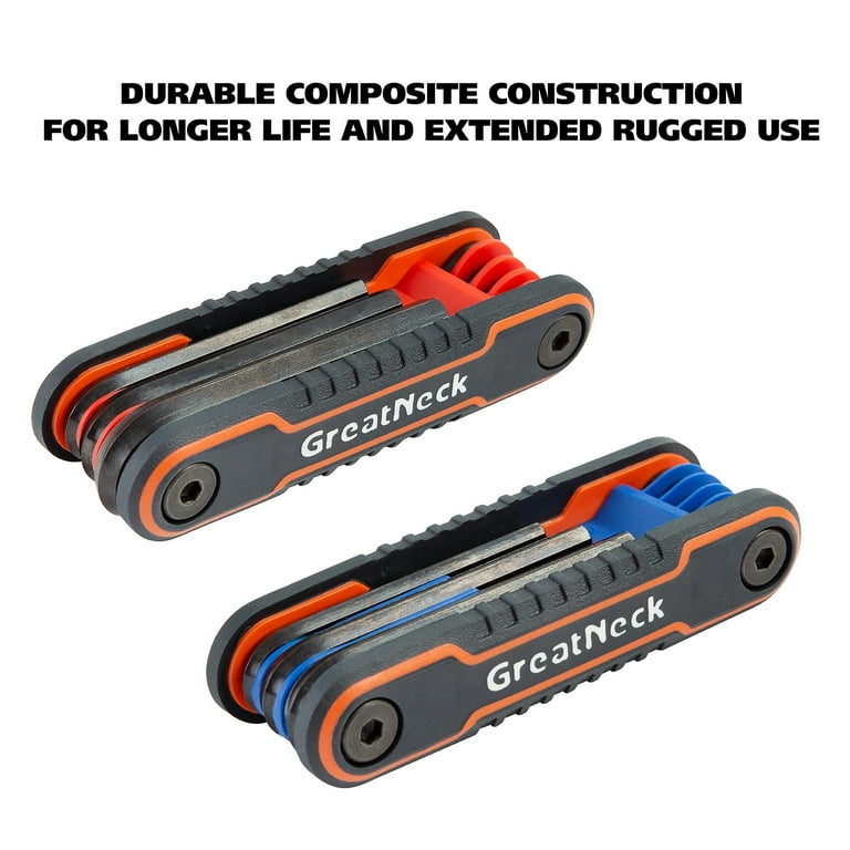 GreatNeck 2 Piece Folding Hex Key Set - Walmart.com