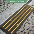 thumbnail image 4 of 2 Pack 50T 4FT Rubber Curb Ramps Heavy Duty Low Profile Driveway Ramps with Drainage Channel for Cars Trucks and Wheelchairs, 4 of 7