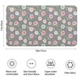 thumbnail image 3 of Pioneer Flower Floral Print Pattern Bathroom Rugs Mat, Non Slip Microfiber Bathroom Rug with Rubber Backing, Soft Mats for Bathroom Floor Tub Shower, 17"x30", 3 of 5