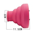 thumbnail image 3 of AMERTEER Lightweight Foldable Silicone Hair Dryer Diffuser for Hair Salon Curly Styling, 3 of 6