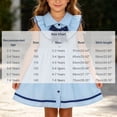 thumbnail image 3 of LOOK! Auroural Children's Solid Color Lapel Sleeveless Bow Dress Girls' Summer College Style Casual And Comfortable Dress（2-8Y）, 3 of 7