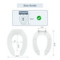 Simple Seat Designs Heavy Duty Open Front Commercial Toilet Seat – Elongated Design, Easy ...