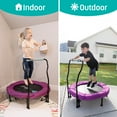 thumbnail image 3 of Skywalker Trampolines 36" Mini Trampoline for Kids & Toddlers - No-Spring Design with Adjustable Handlebar, Foldable for Easy Storage, Indoor/Outdoor Use, 3 of 8