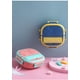 thumbnail image 3 of Lonchera escolar portátil de dos rejillas, contenedor térmico de alimentos tipo bento, lonchera cuadrada de acero inoxidable para viajes saludables, oficina, rosa, pequeña, 3 of 8