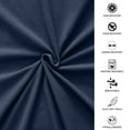 thumbnail image 3 of Thread Count - 100% Cotton Double Brushed Flannel Sheet Set - 170 GSM Heavyweight, Deep Pockets, Pre-Shrunk & Anti-Pill, All Around Elastic – Full Indigo, 3 of 7