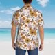thumbnail image 4 of Fotbe Sunflowers And Butterflies Camisa Hawaiana para Hombre Unisex – Camisa Casual de Verano con Botones de Manga Corta de Algodón y Lino,3X-Large, 4 of 7
