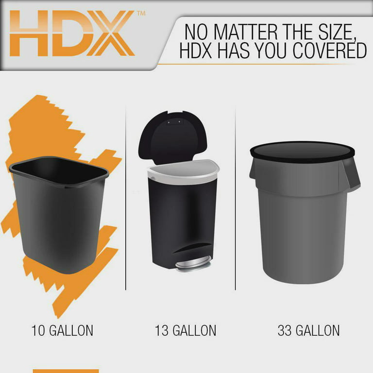 Lavex Li'l Herc 10 Gallon 1 Mil 24 x 23 Low Density Medium-Duty Clear Can  Liner / Trash Bag - 500/Case