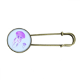 thumbnail image 1 of Purple Jelly Fish Acaleph Flotage Retro Metal Brooch Pin Clip Jewelry, 1 of 3