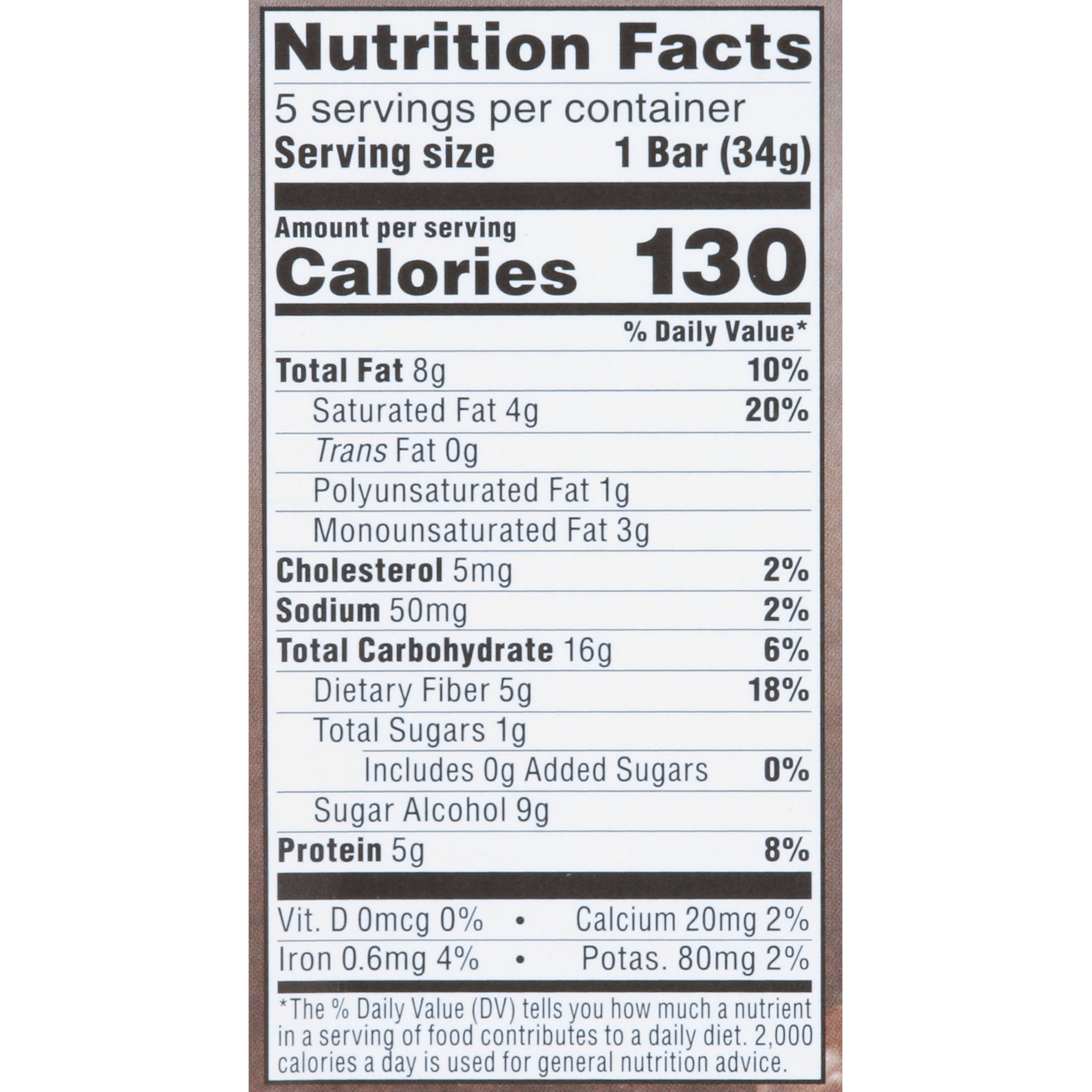 Atkins Endulge Treat, Caramel Nut Chew Bar, Keto Friendly, 6/5ct Boxes
