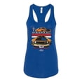 thumbnail image 2 of Wild Bobby, Mustang Powered by Ford Performance Cars and Trucks Women Racerback Tank Top, Royal, Small, 2 of 6