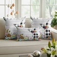 thumbnail image 6 of Easter Decorative Throw Pillow Covers 12x20 Inch Set of 2 Bunny Spring Egg Home Decor Pillow Cases for Couch, Grey Wood Grain Cushion Case for Living Room Bedroom Bed Car Chair, 6 of 9