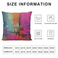 thumbnail image 5 of JEUXUS  Art Abstract Throw Pillow Case Cushion Covers Bright Fuchsia, Magenta, Pink, Red, Yellow, Green and Blue  for Couch Bed Sofa Car Waist, 5 of 5