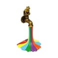 thumbnail image 2 of Figura del Grifo Arcoiris, Estatua del Grifo del Iris Rana Resina Realista Para El Aire Libre para El Estanques de Patio, 2 of 7