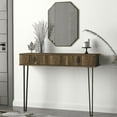 thumbnail image 4 of Sofa Tables with Storage, Accent Foyer Table with Drawers, Modern Hallway Console Table with Iron Legs, and Entryway Table with Drawers, 4 of 5