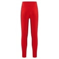 thumbnail image 5 of Sxiwei Kids Girls Skating Pants Figure Ice Skating Leggings High Waist Gymnastic Performance Training Burgundy 8, 5 of 7