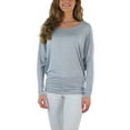 thumbnail image 7 of ToBeInStyle Women's Long Sleeve Dolman Top - Heather Grey - 2X, 7 of 7