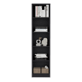thumbnail image 5 of DUOSONG Home Xs Bookcase With 5-Tier Shelves And Slim Design -Black -Office Black Particle Board Furniture Office File Cabinets & Storage Cabinets, 5 of 5