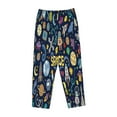 thumbnail image 4 of Junzan Colorful Space Women'S Pajama Pants Drawstring Comfy Sleep Bottoms With Pockets, 4 of 9