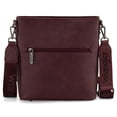 thumbnail image 4 of Wrangler Crossbody Purses for Women Two Tone Crossbody Bags Women Purses and Handbags, Burgundy, 4 of 7